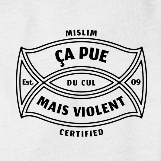 Tee-shirt Mi-SLIM Certified "Ça Pue"