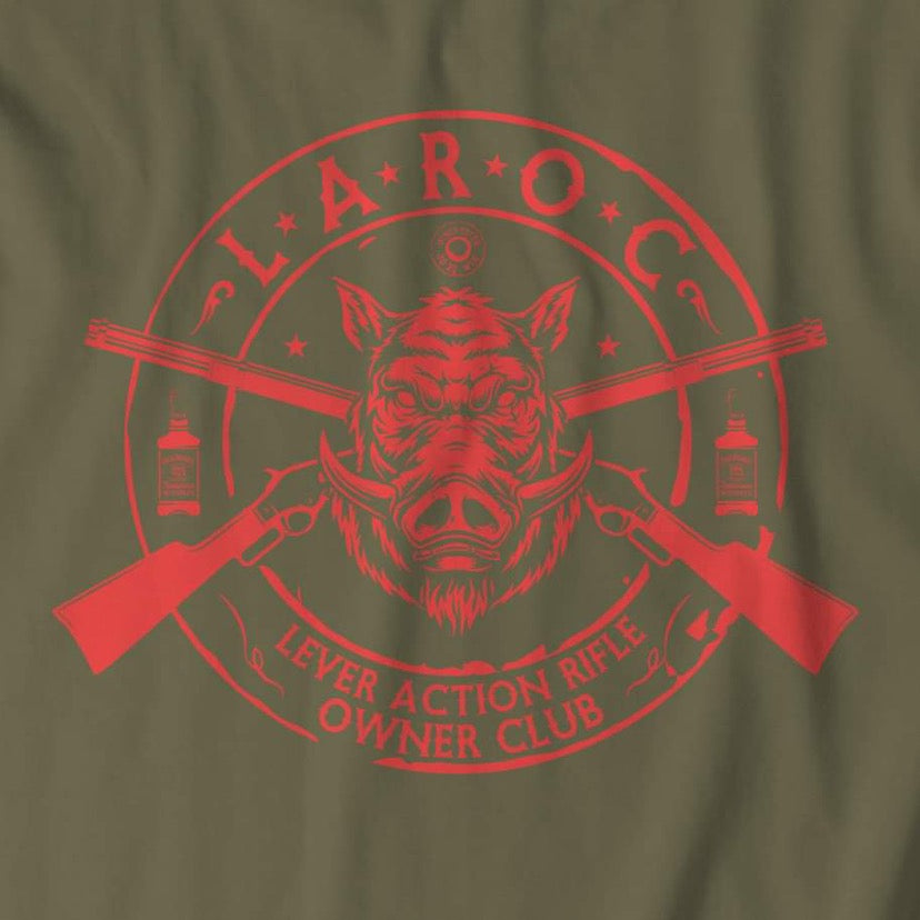 Official t-shirt of the “LEVER ACTION RIFLE OWNER CLUB (LAROC)”