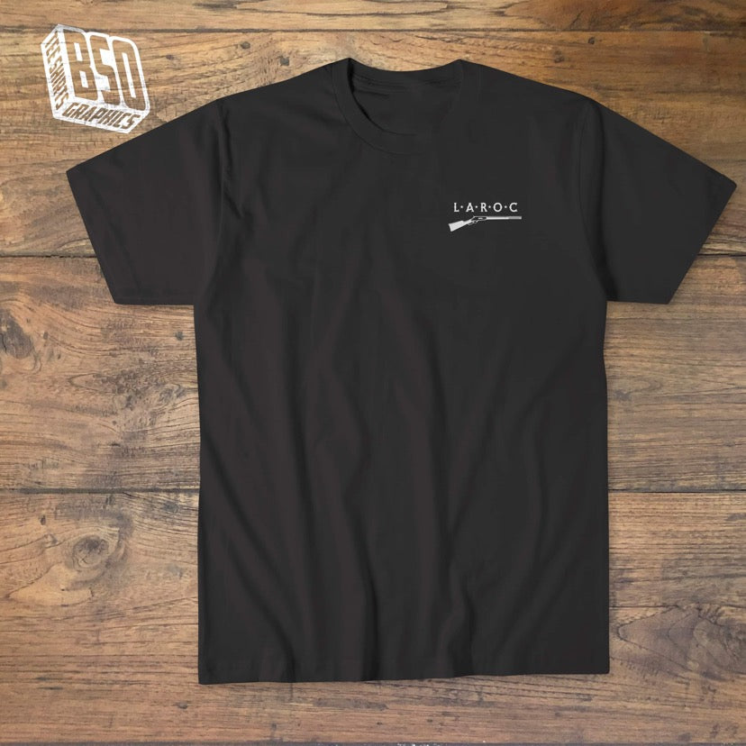 Official t-shirt of the “LEVER ACTION RIFLE OWNER CLUB (LAROC)”