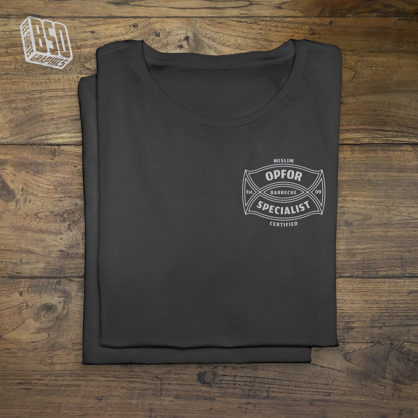 Mi-SLIM Certified "Barbecue Specialist" t-shirt
