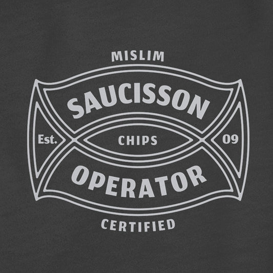 Tee-shirt Mi-SLIM Certified "Saucisson Operator"