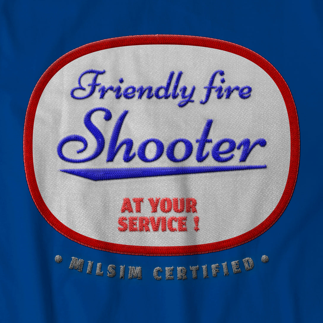 MILSIM Certified “Friendly Fire Shooter” t-shirt