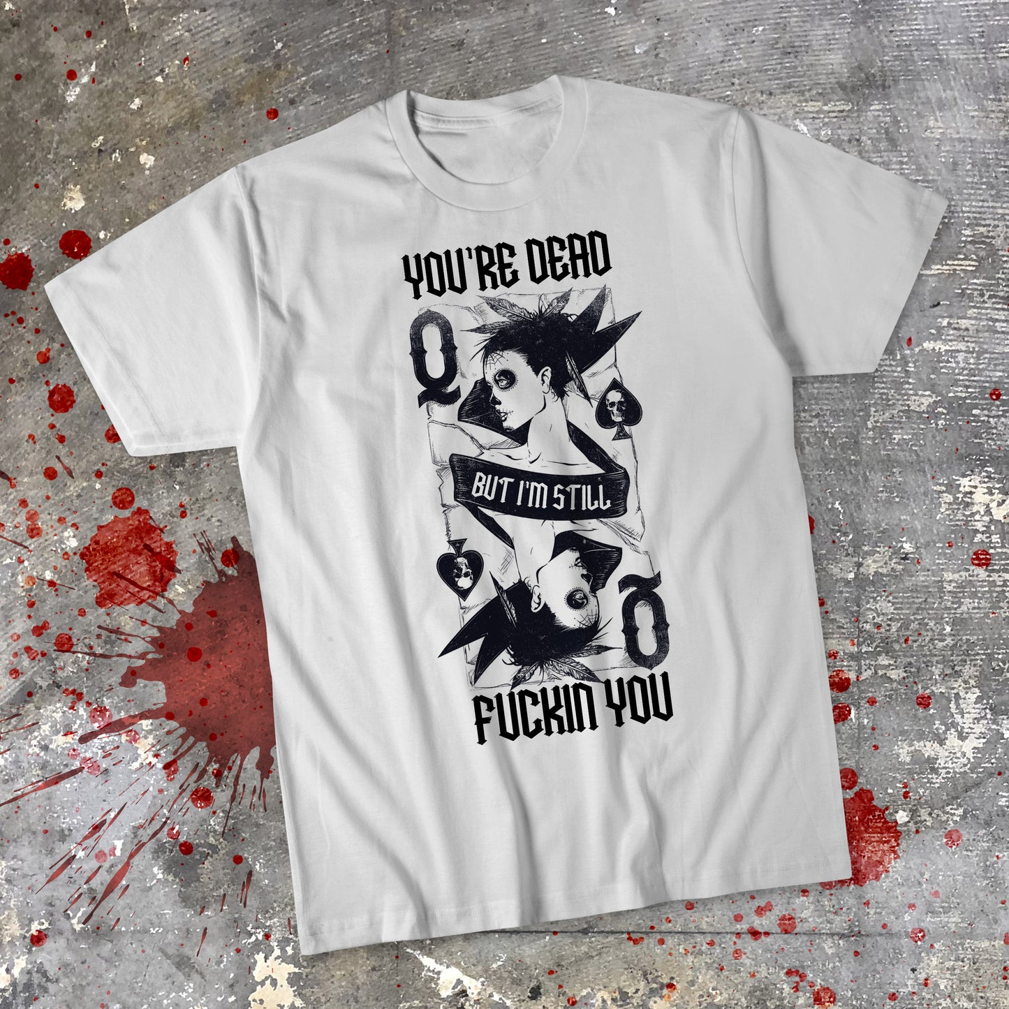 "You're Dead" – Tee-shirt BLOW (Queen logo)