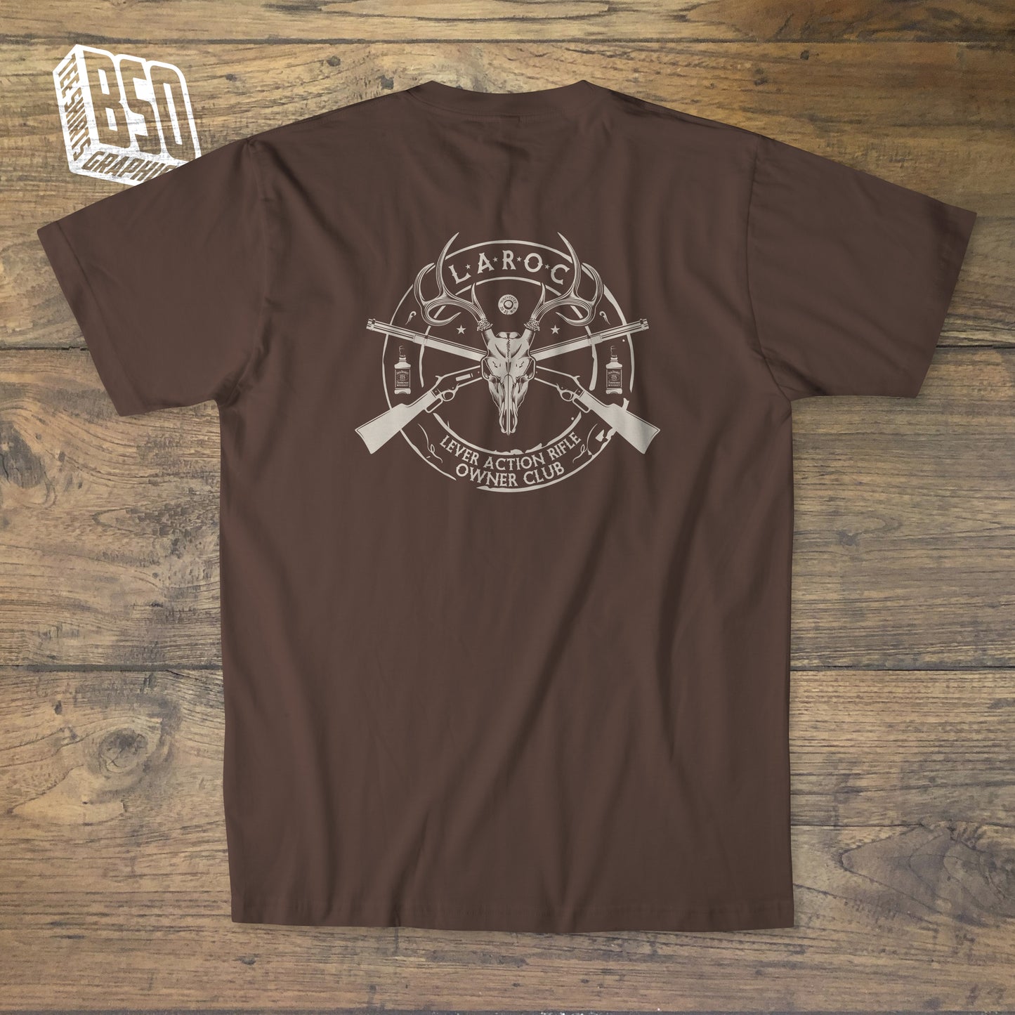 Tee-shirt officiel "Cerf" du “LEVER ACTION RIFLE OWNER CLUB (L.A.R.O.C.)”