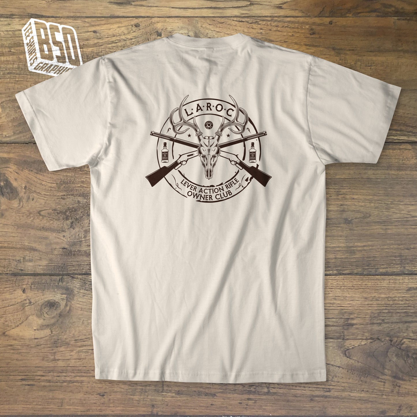 Tee-shirt officiel "Cerf" du “LEVER ACTION RIFLE OWNER CLUB (L.A.R.O.C.)”