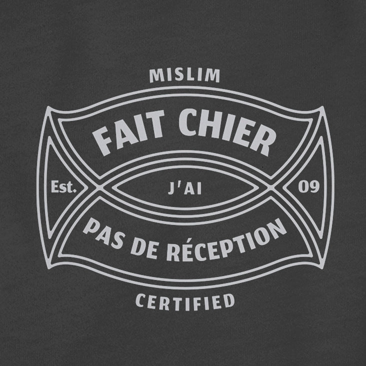 Tee-shirt Mi-SLIM Certified "Fait chier..."