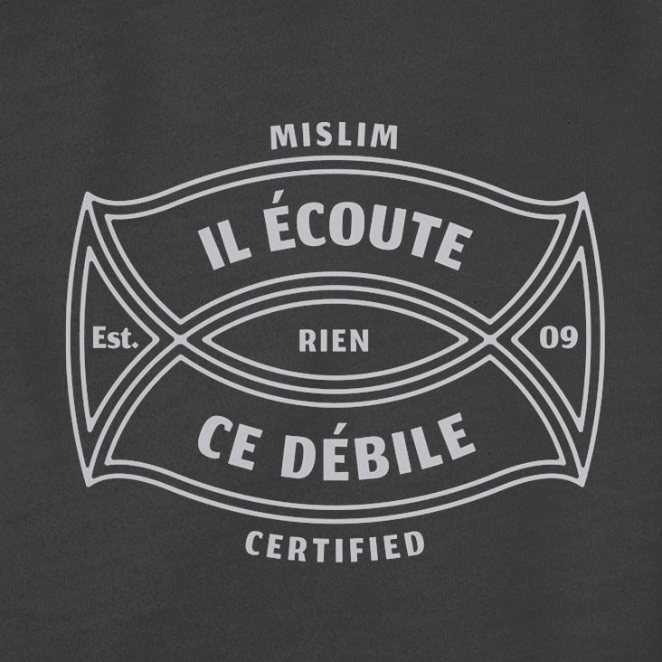 Tee-shirt Mi-SLIM Certified "Il écoute rien..."