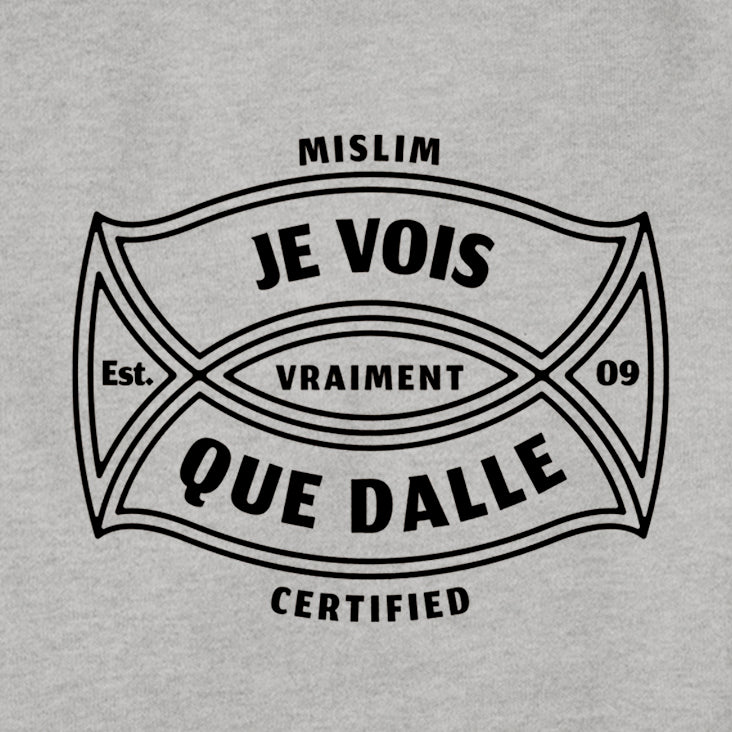 Tee-shirt Mi-SLIM Certified "Je vois que dalle..."