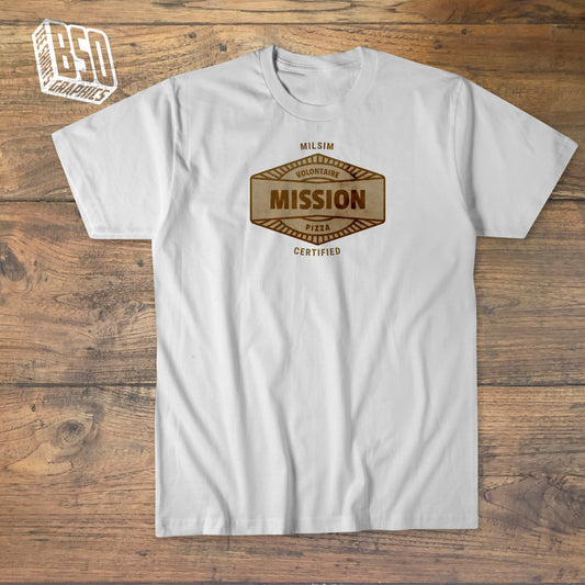 MILSIM Certified “Mission pizza” t-shirt