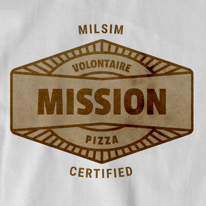 Tee-shirt MILSIM Certified "Mission pizza"
