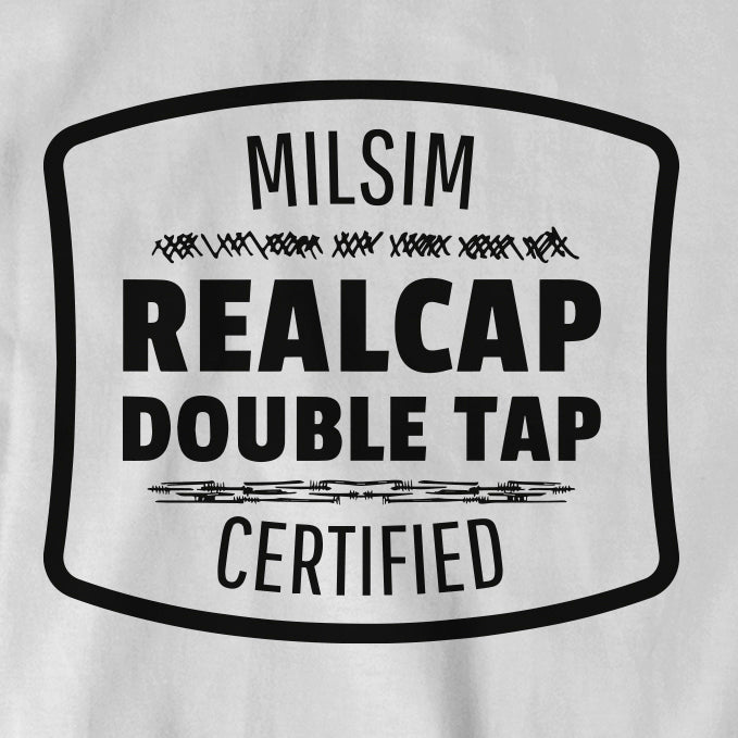 Tee-shirt MILSIM Certified "Realcap, Double Tap"