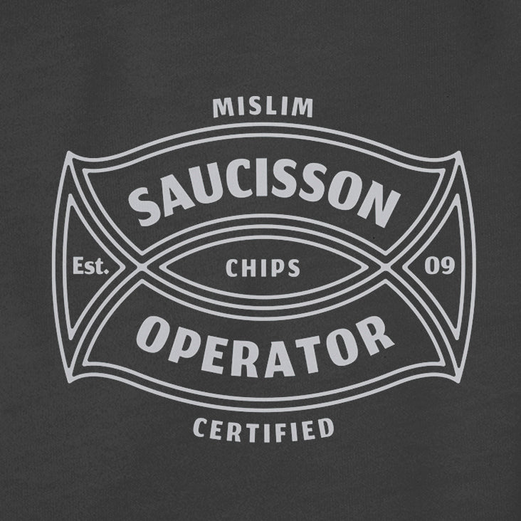 Tee-shirt Mi-SLIM Certified "Saucisson Operator"