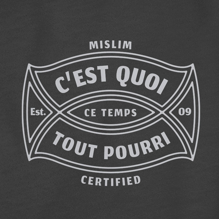 Tee-shirt Mi-SLIM Certified "C'est quoi ce temps..."