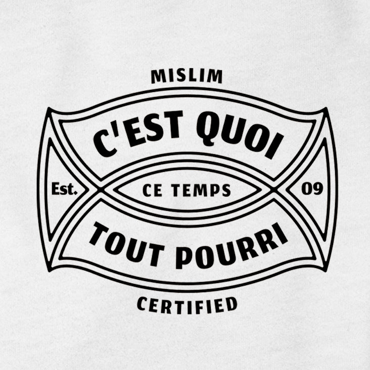 Tee-shirt Mi-SLIM Certified "C'est quoi ce temps..."